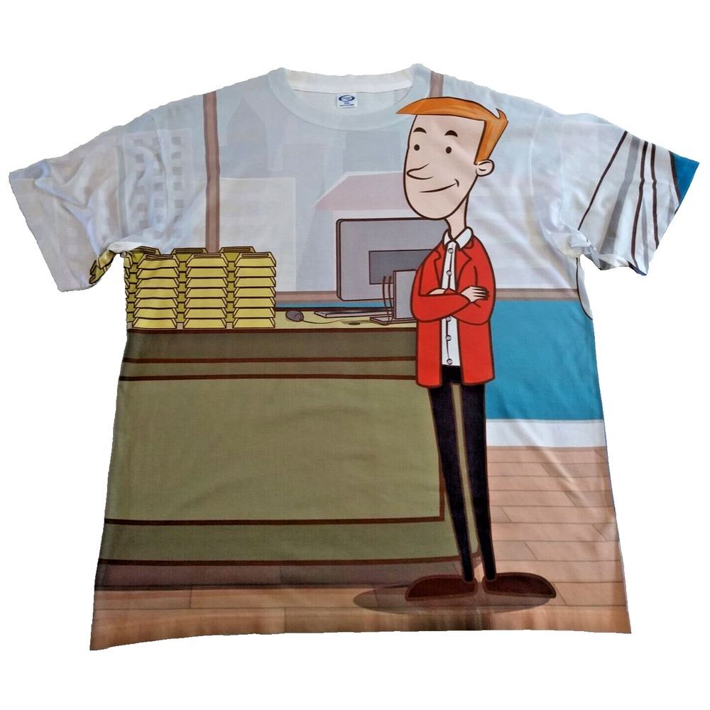 Wall Street Trader Gold Bars All Over Print Graphic‎ Mens 2XL Vapor Apparel XXL
